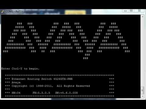 Avaya ERS 4000 5000 3500 2500 (Reset the Switch to Factory Default)