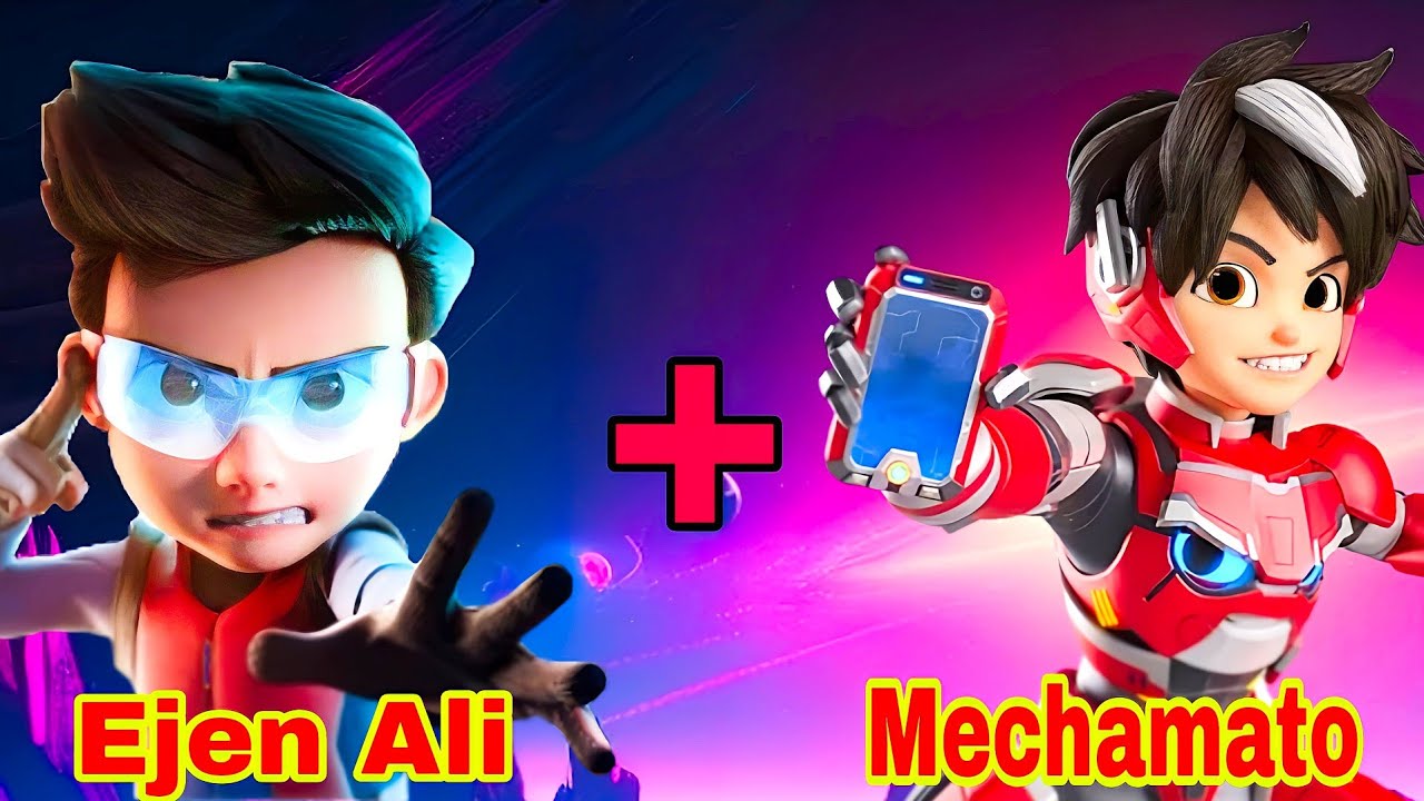 EJEN ALI DAN MECHAMATO FUSION Gabungkan 2 Karakter Animasi Superhero Ejen ali dan mechamato fusion gabungkan 2 karakter animasi superhero
