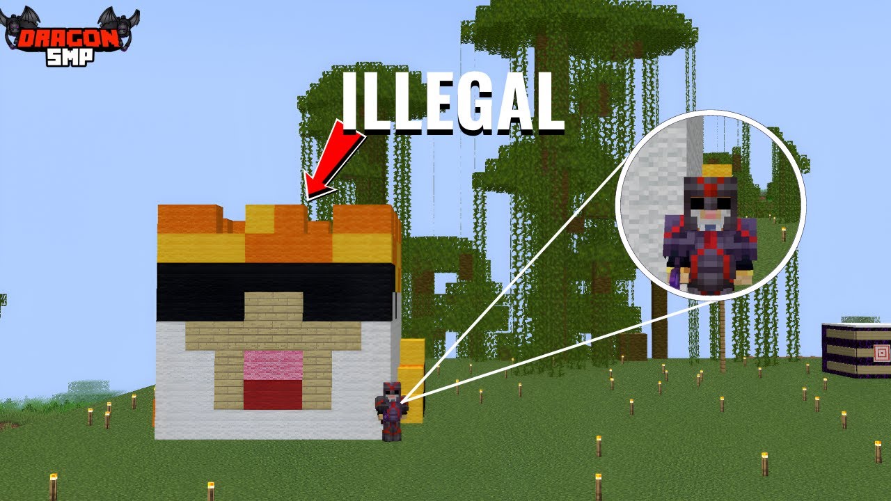 How I Build an Illegal Base In This LifeSteal SMP | Dragon Smp | # ...