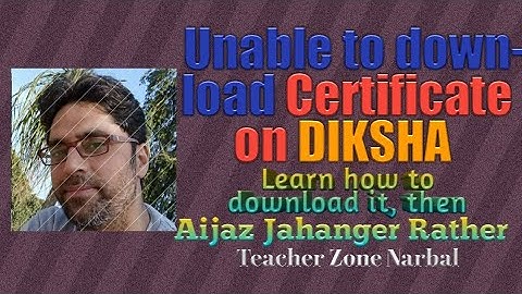 Download Certificate of NISHTHA on Diksha