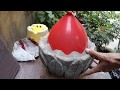 How to make beautiful cement pot at home easily.