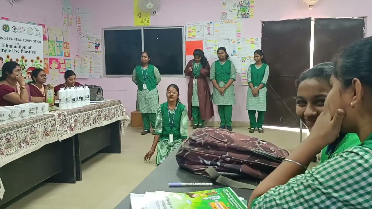 Skit performance by students.. to spread AWARENESS about Single use plastic 