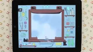 iPad kids educational game - Mini-U: The Bathroom App Walkthrough   Mirror painting screenshot 4