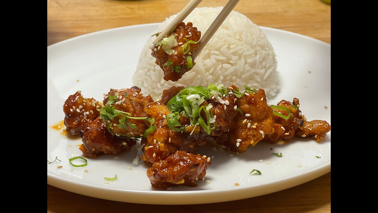 POULET GÉNÉRAL TAO DANS L’AIR FRYER, RECETTE FACILE / GENERAL TAO CHICKEN IN AIR FRYER EASY POULET GÉNÉRAL TAO DANS L’AIR FRYER, RECETTE FACILE / GENERAL TAO CHICKEN IN AIR FRYER EASY