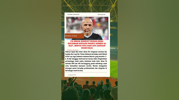 FA Oman Angkat Suara Soal Kecaman kepada Wasit Ahmed Al Kaf , Minta FIFA dan AFC Jangan Diam Saja
