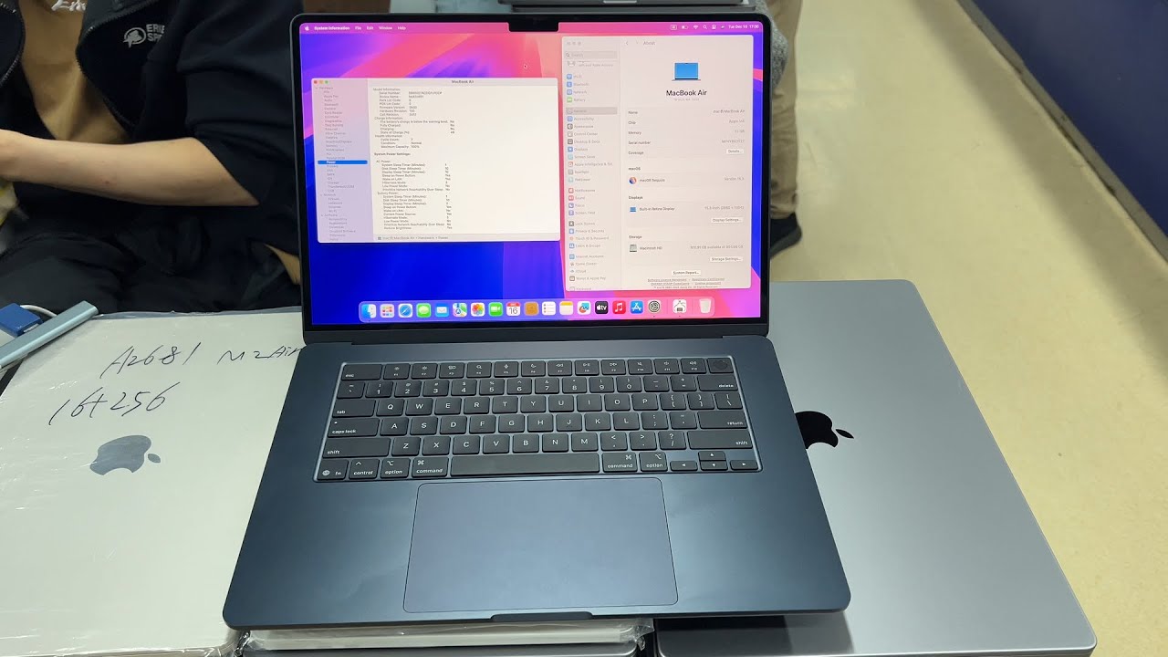 2025 MacBook Air M4 15 inch, 32GB RAM, 1TB Storage, 100% battery, excellent condition