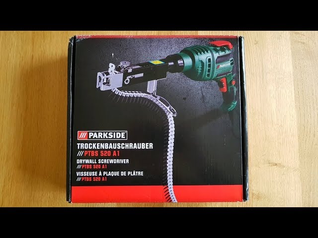 Bohrmaschine, PTBS Trockenbauschrauber Parkside - Drywall 520 Magazin YouTube A1 Screwdriver