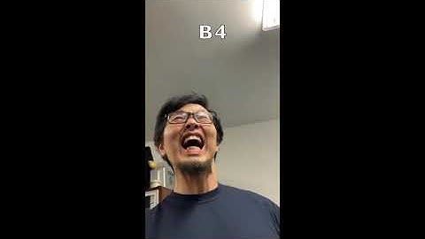 Messy B1-C6 4 octaves vocal range  (See my 5 octaves+3: https://www.youtube.com/watch?v=9gyESztH0fc)