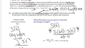 Average rate of change and average value