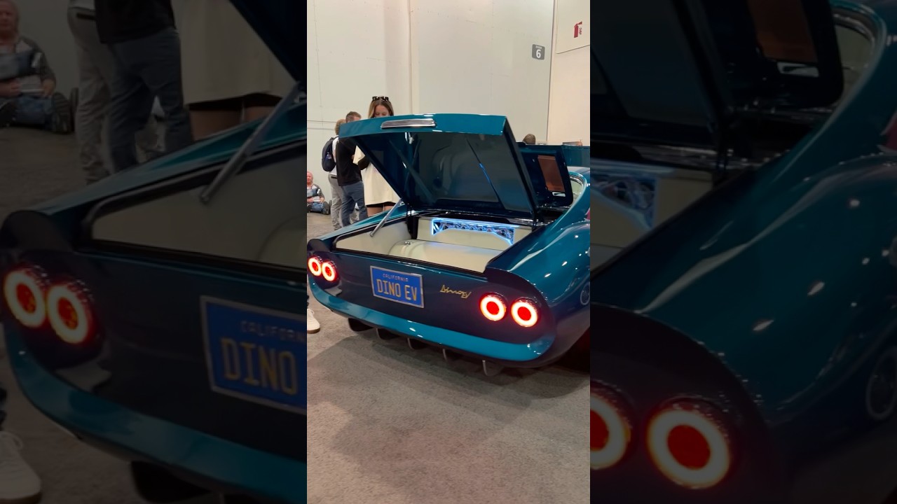 This electric Dino was snapping necks all day at the 