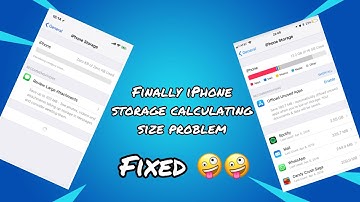 How to iPhone Storage Stuck on calculating Categories Size | Storage Problem Fix #iphone