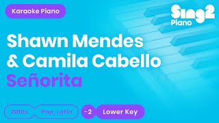 Señorita (Lower Key - Piano Karaoke) Shawn Mendes & Camila Cabello chords