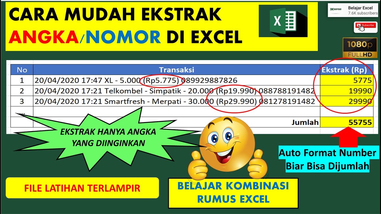 Cara Membuat Nomor Urut Otomatis Di Excel Hanya Baris Tertentu Yang Diinginkan Youtube