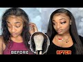 How to revive old/balding wig. Bring back to life old wig!! Install with detailed  baby hairs