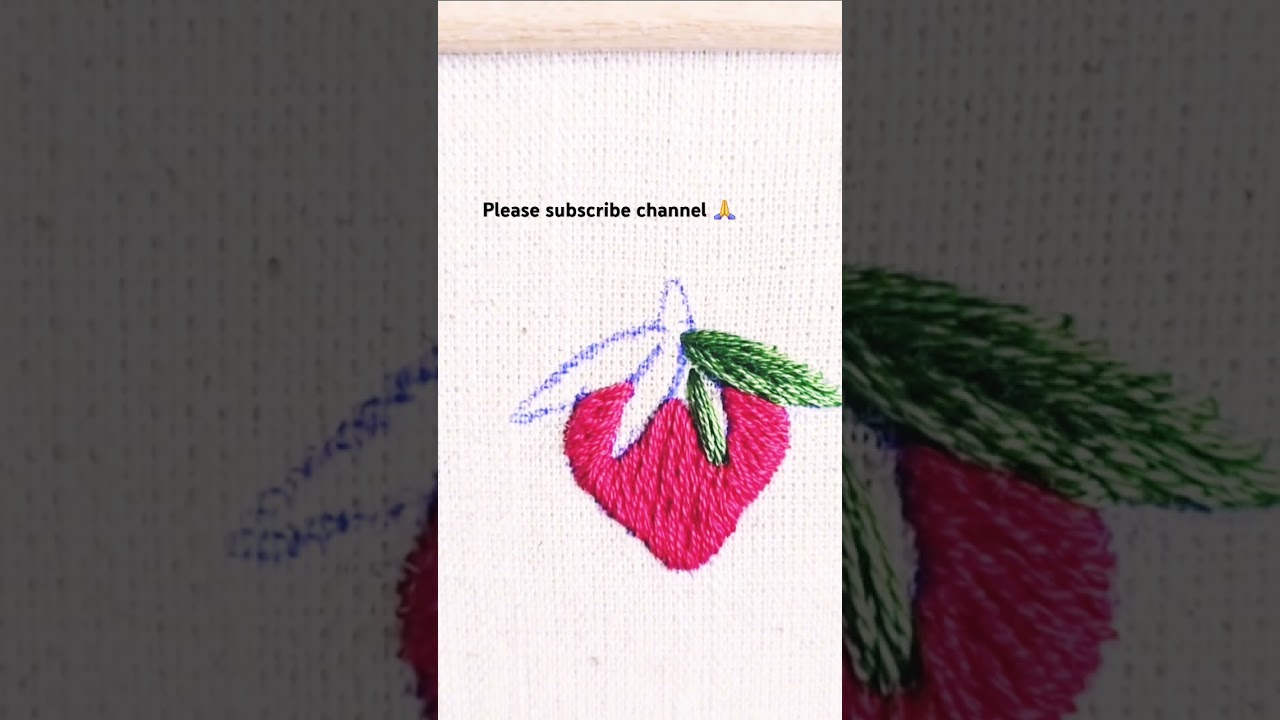 Strawberry Embroidery 