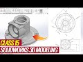 Learn Solidworks 3D Modeling from 2d drawing | Solidworks Tutorials