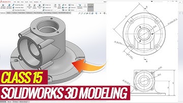 Learn Solidworks 3D Modeling from 2d drawing | Solidworks Tutorials