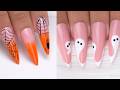 How to Create Spooky Halloween Nails! 👻 Easy Bat & Spider Web Nail Tutorial #nails #nailart