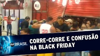 Black Friday tem corre-corre de clientes e até confusão nas lojas | SBT Brasil (29/11/19)