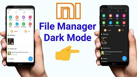 mi file manager dark mode how to on?