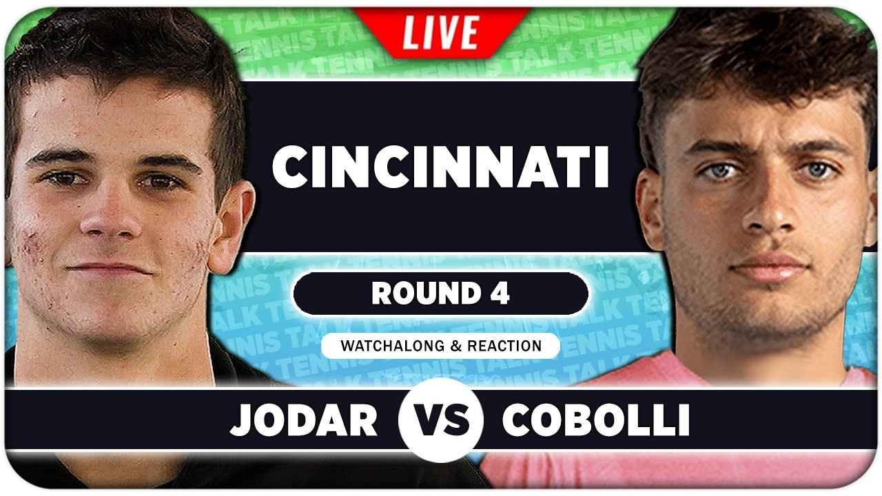 JODAR vs COBOLLI • ATP Cincinnati 2026 • LIVE Tennis Watchalong