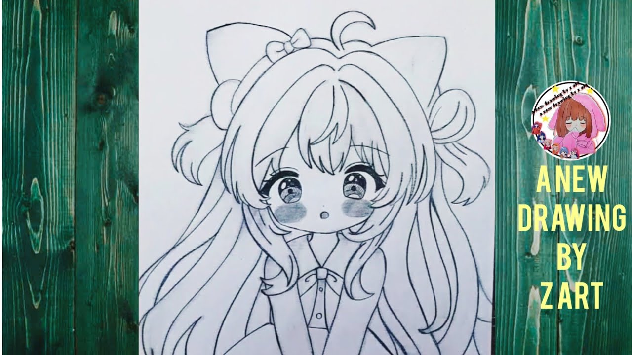 How to draw girl anime easy | Girl anime drawing tutorial - YouTube
