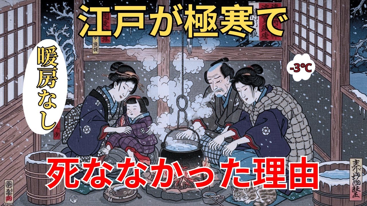 【江戸の路地裏】なぜ江戸の人は“紙の服”で冬を越せたのか？歴史が隠した生存術とは