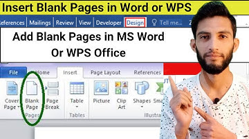 How to add new page in wps office | How to add new page in word | How to add blank page in word