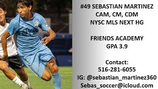 Highlight Video, 2027 Sebastian Martinez #49, CM NYSC MLS Next HG