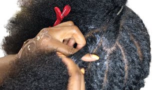 Cant cornrow for sew in Try this Lazy method Full Sew in with kinky straight bundles |curlsqueen