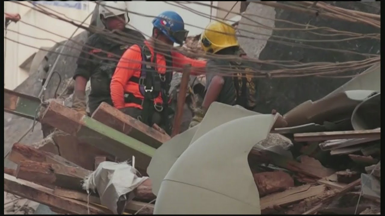 A rescue team in Beirut is doing a search after a machine detected something ticking.