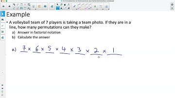 Foundations of Math 12: 4.2 Introduction to Permutations and Factorial Notation
