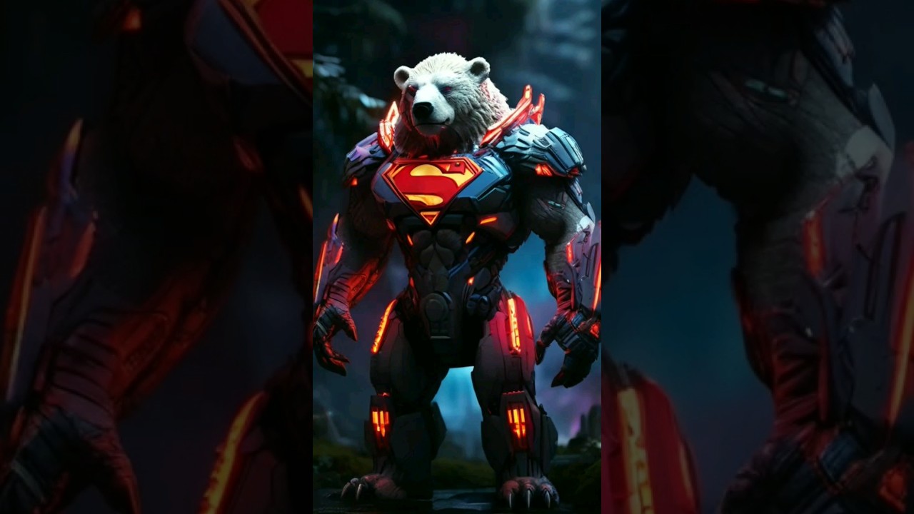 Bear superhero 😍😱🔥 