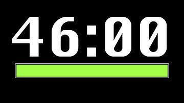 46 Minute Timer [ Progress Bar ] - 4K 60 FPS