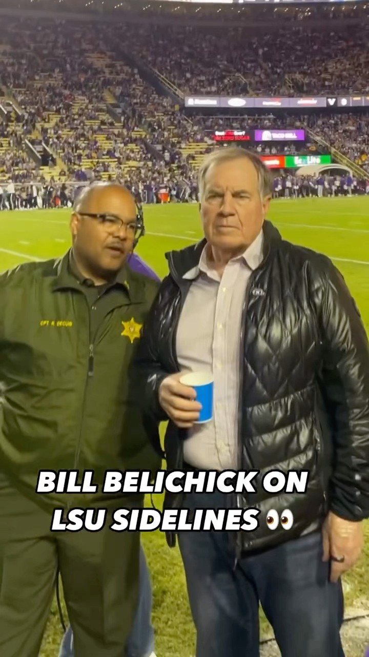 Bill Belichick on LSU sidelines ?