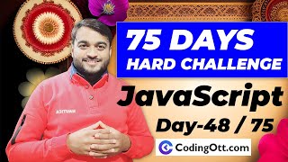 Day-48/75 - Build Audio Player | Upload Play Audio | JavaScript ES6 tutorial for beginners in hindi