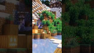Cozy Mountain Staircase⛰️✨ #minecraft #cozyminecraft #minecraftbuilding