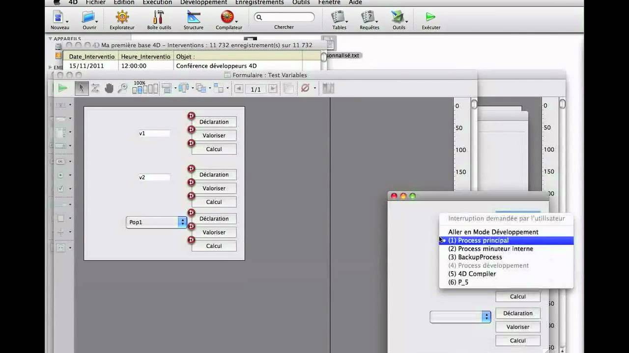 Autoformation 4D v13 : Mode trace et débuggage - YouTube