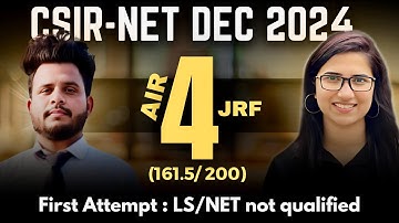 CSIR NET Chemistry Topper Interview | CSIR NET JRF Topper Interview|CSIR NET Chemical Science Topper