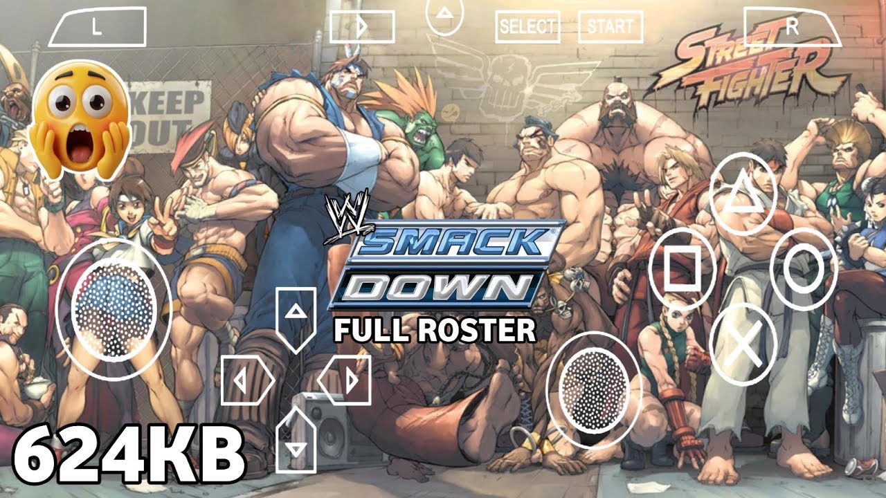 Street Fighter WWE SMVR 2011 Edition (PSP) Android/PC SaveData + ISO  | PPSSPP MOBILE GAME