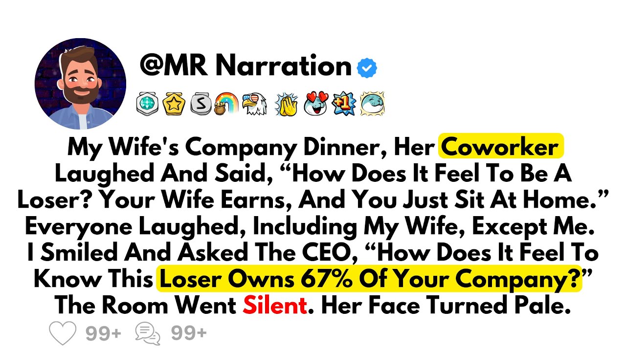 My Wife's Company Dinner, Her Coworker Laughed And Said, “How Does It Feel To Be A Loser?