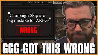 GGG Is Wrong About Campaign Skip in Path of Exile 2 - Here's Why
