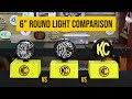 Apollo Pro vs Slimlite LED vs Pro6 LED | KC 6" Round Light Comparison