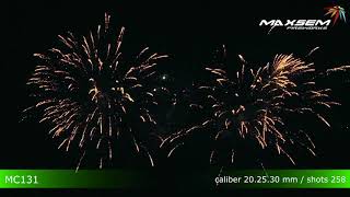 Батарея салютов Maxsem, 0,8, 1, 1.2-258 залпов, веерный, MC131