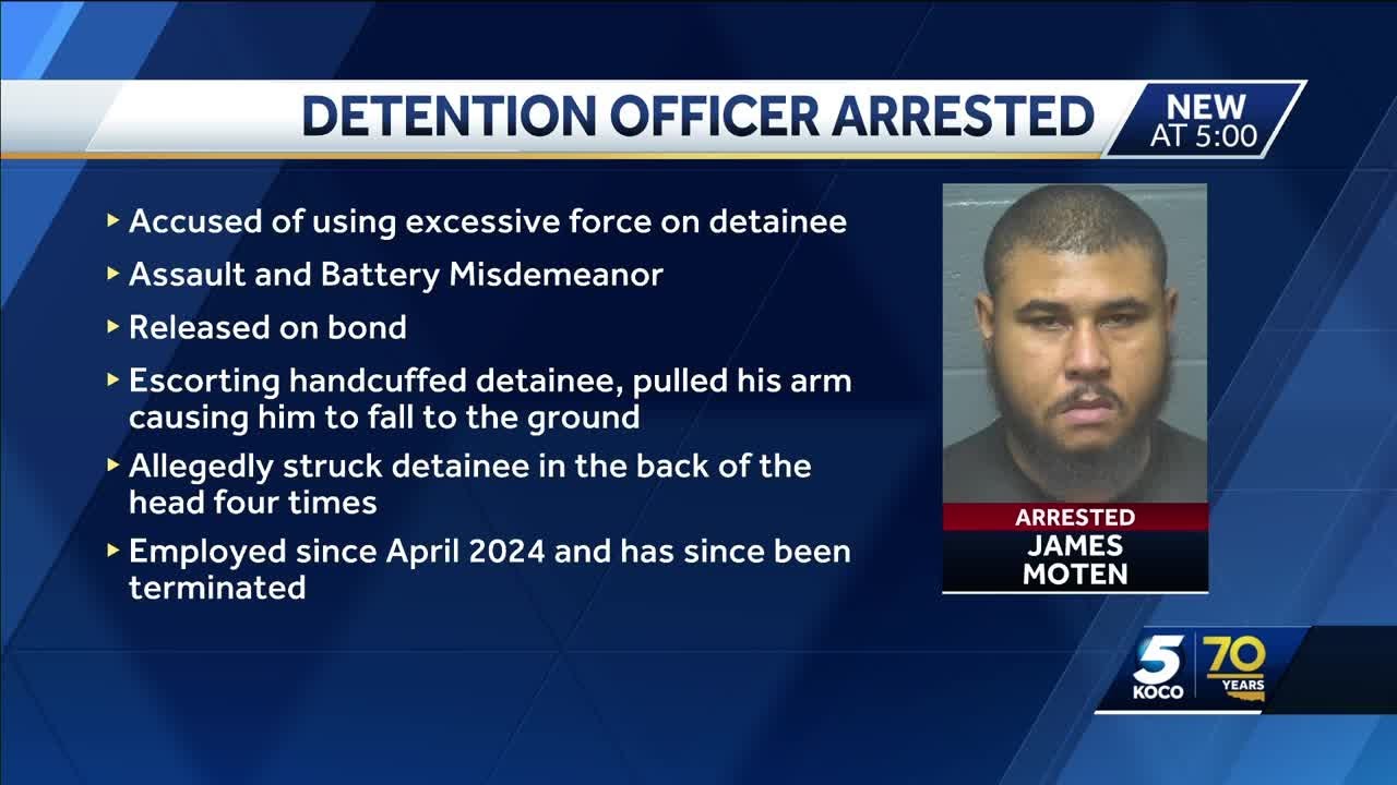 Oklahoma County Detention Center officer arrested after alleged ...