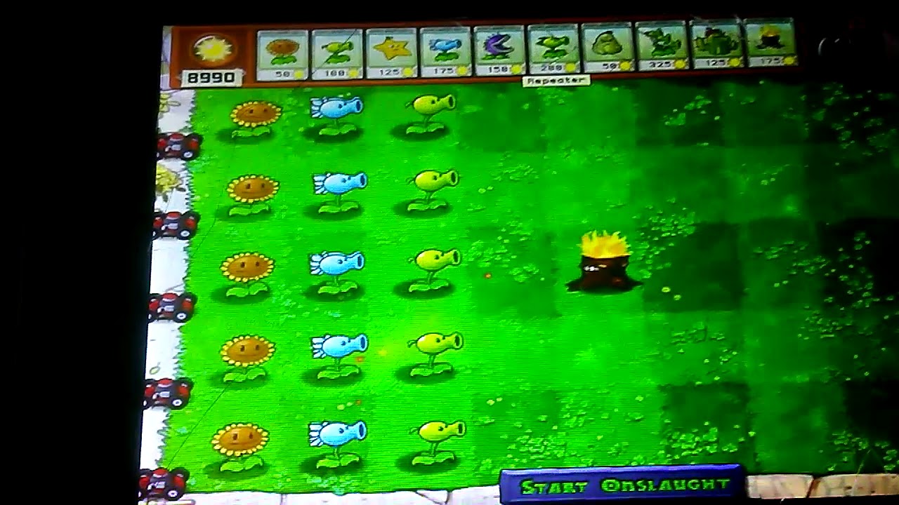 Plantas vs Zombies hack todas las plantas en un la