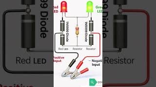 LED tester circuit, led polarity tester, diode tester, electronics testing circuit, led check tool,