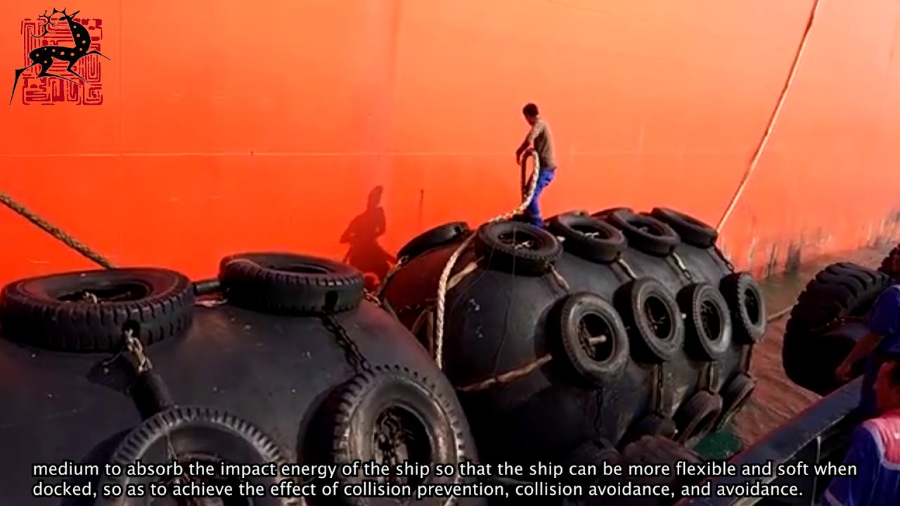 The use of pneumatic rubber fender