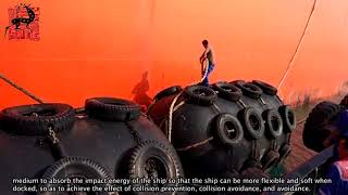 The use of pneumatic rubber fender