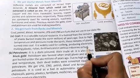 Rocks and Minerals, Class 5, Chapter 5 (part 3)